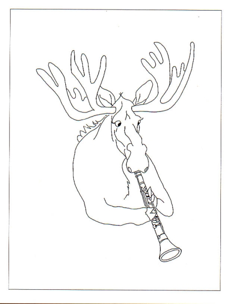 Moose with Clarinet