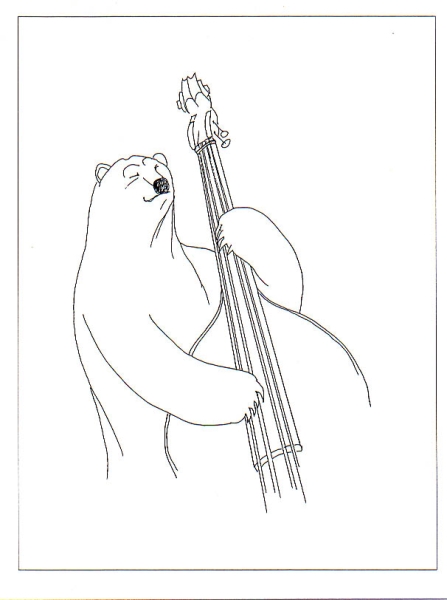 Polar Bear with Bass
