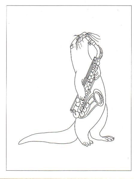 Otter with Saxophone